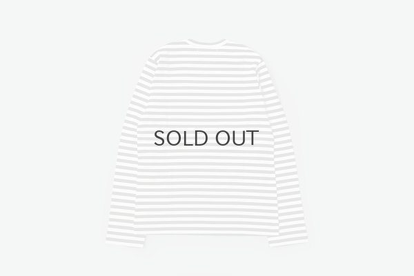 画像2: 【unisex 】 PLAY STRIPED LONG SLEEVE T-SHIRT RED HEART (BK)