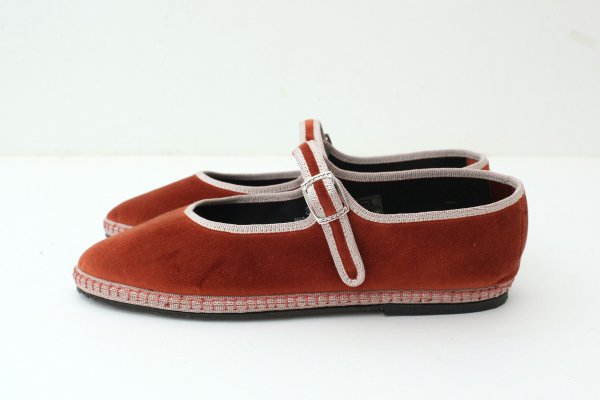 画像3: ベルベットMARYJANE (03 MARRON×ROSE PINK)