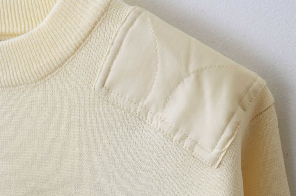 画像4: ノンダウン ミリタリー クルーネック ニット (TAION-KN100PML-1:WH)