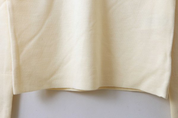 画像7: ノンダウン ミリタリー クルーネック ニット (TAION-KN100PML-1:WH)