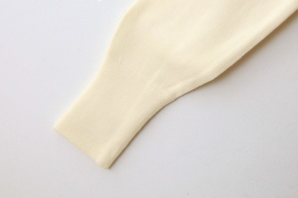 画像10: ノンダウン ミリタリー クルーネック ニット (TAION-KN100PML-1:WH)