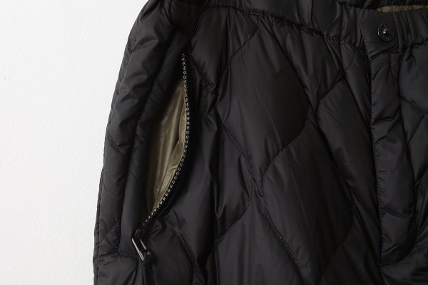画像5: ミリタリー ダウンパンツ-ソフトシェル (TAION-131LSML-1:BK)