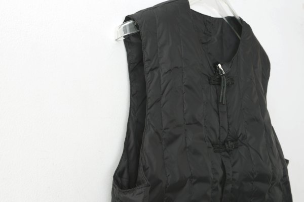 画像7: JPSP チャイナボタン ダウンベスト (TAION-V01JS:BK×BK)