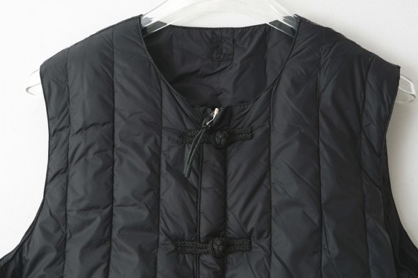 画像4: JPSP チャイナボタン ダウンベスト (TAION-V01JS:BK×BK)