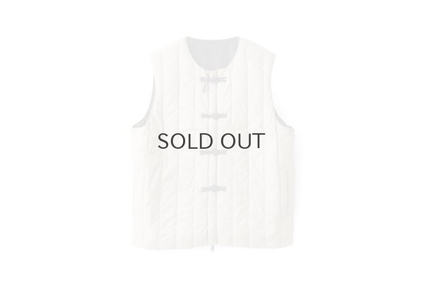 画像1: JPSP チャイナボタン ダウンベスト (TAION-V01JS:BG×BK)