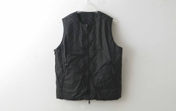 画像3: JPSP チャイナボタン ダウンベスト (TAION-V01JS:BK×BK)