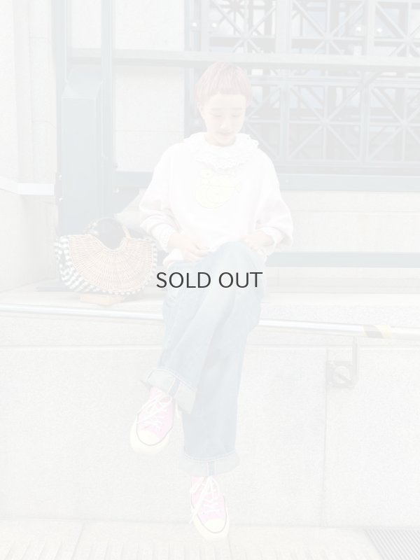 画像14: 【再入荷予約:1月中旬】30/-天竺 ティアードコットンレースプルオーバー (WH)