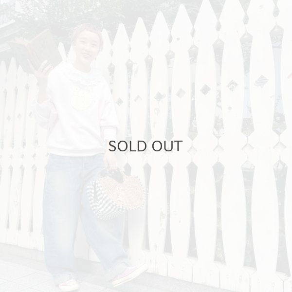 画像12: 【再入荷予約:1月中旬】30/-天竺 ティアードコットンレースプルオーバー (WH)