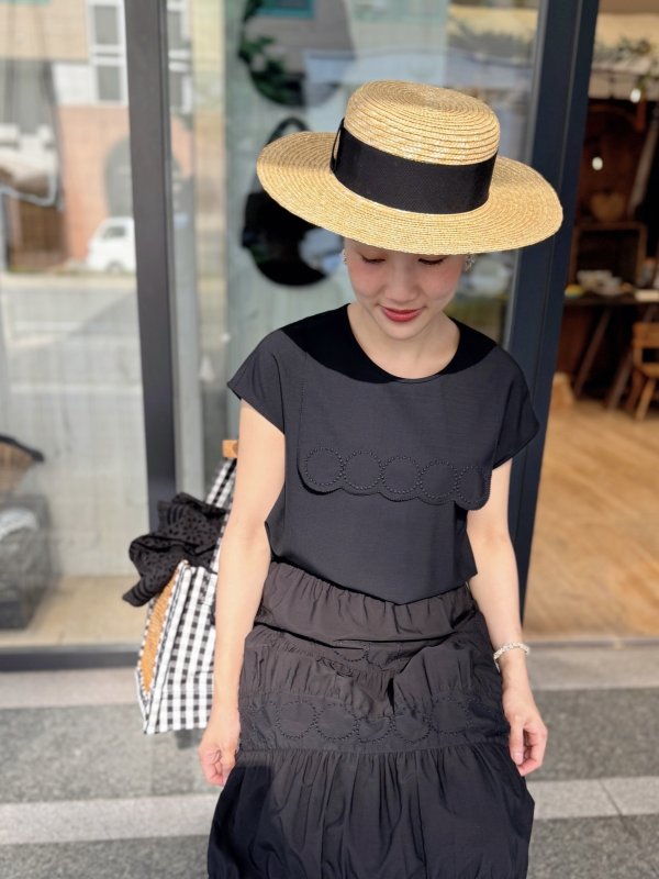 画像10: tambourine フレンチスリーブブラウス (ADS1357:BL)