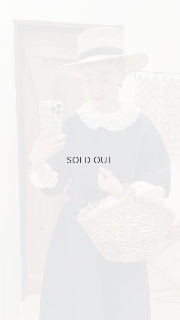 画像17: 【再入荷予約:1月中旬】30/-天竺 ティアードコットンレースプルオーバー (WH)