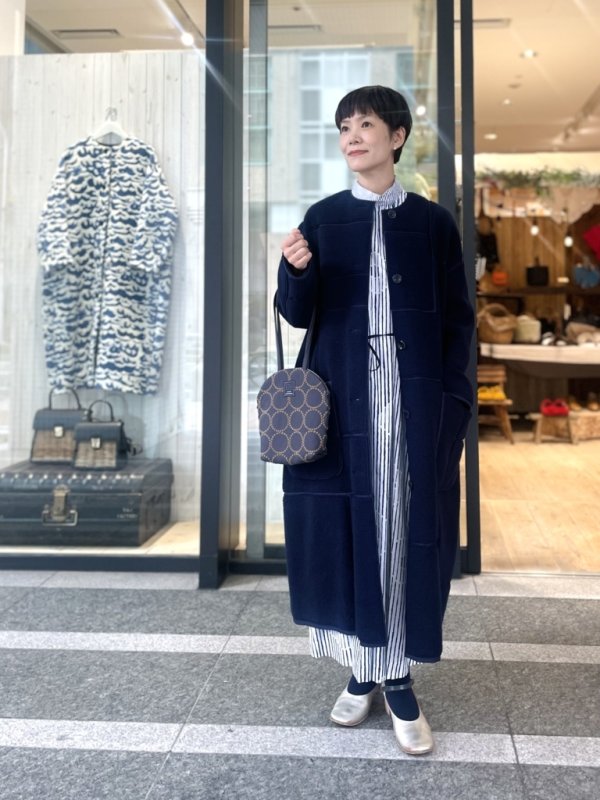 画像16: misty flower スタンドカラーギャザードレス (ADA3178:WH)