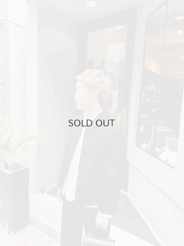 画像35: ウールギャバ 丸襟ジャケット (NV)