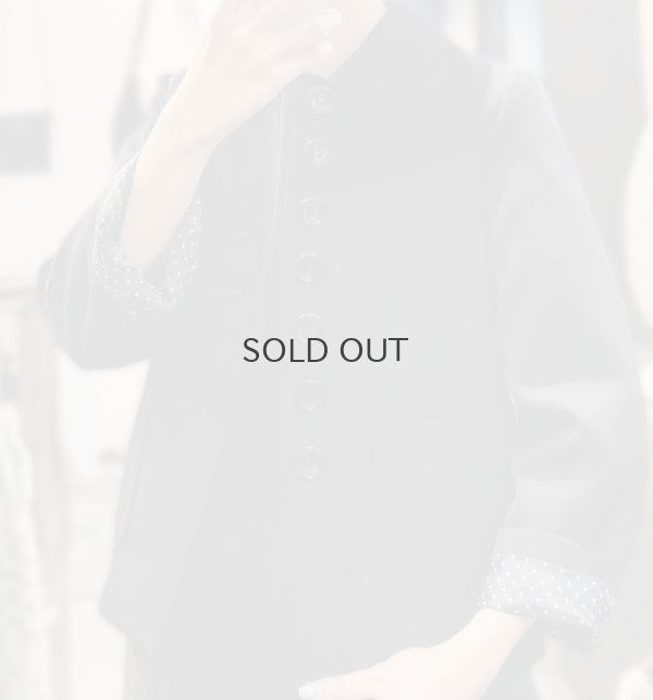 画像30: ウールギャバ 丸襟ジャケット (NV)