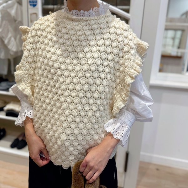画像11: shop別注!! Hand Knit Hand Crochet Gilet (IV)
