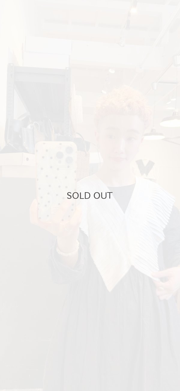 画像16: Khadi Silk Tuck Ruffle Collar (WH)