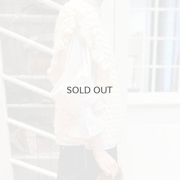 画像32: 別注!! 100/2 ブロードレースブラウス (WH)