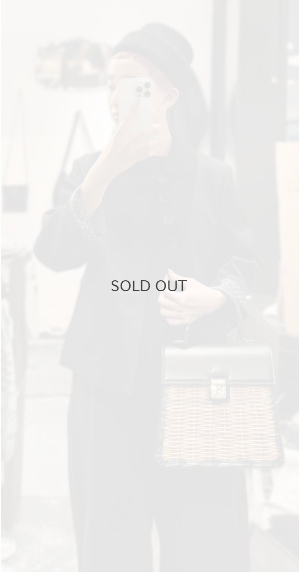 画像30: ウールギャバ 丸襟ジャケット (BK)