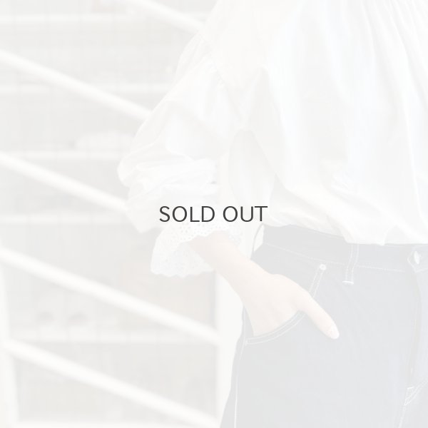 画像24: 別注!! 100/2 ブロードレースブラウス (WH)