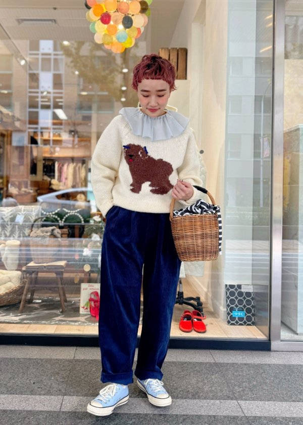 画像19: コーデュロイ タックPT（242-3390:BK）