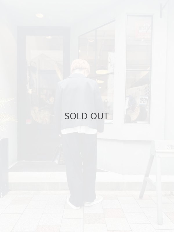 画像36: ウールギャバ 丸襟ジャケット (NV)