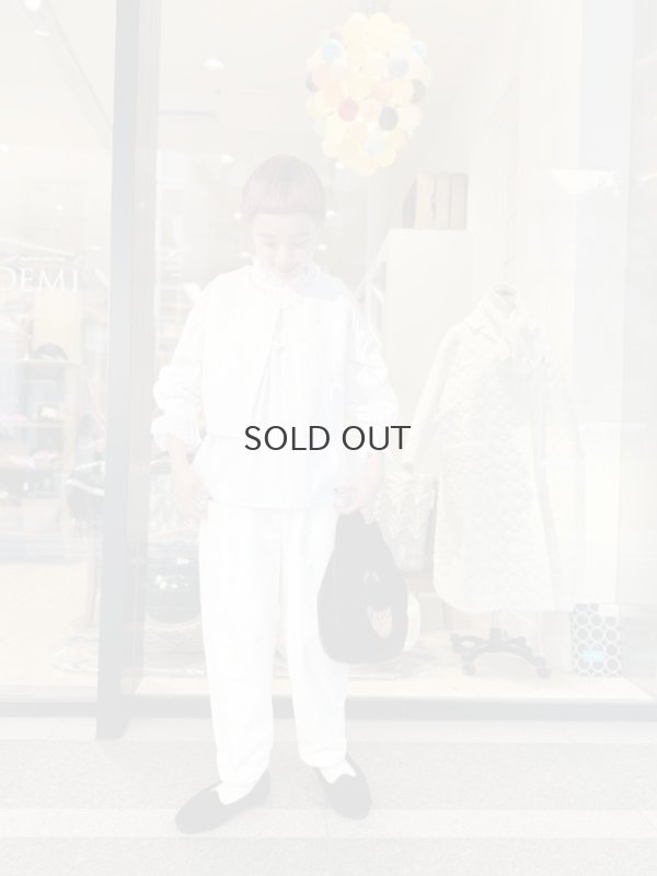 画像39: 別注!! 100/2 ブロードレースブラウス (WH)