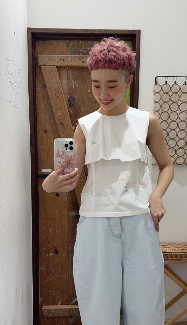 画像22: ◻︎ choucho ノースリーブブラウス (ADS1364:WH)