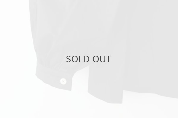 画像6: 高密度サテン 長袖ブラウス (BK)