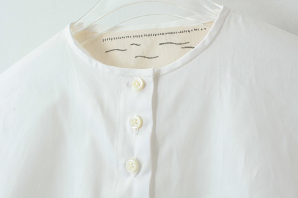 画像6: II TEN KI 高密度サテン 長袖ブラウス (WH)