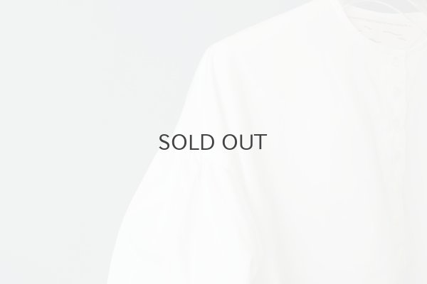 画像5: II TEN KI 高密度サテン 長袖ブラウス (WH)