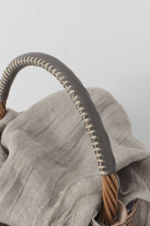 画像7: バケツ M バスケット リネンかぶせ (GY)