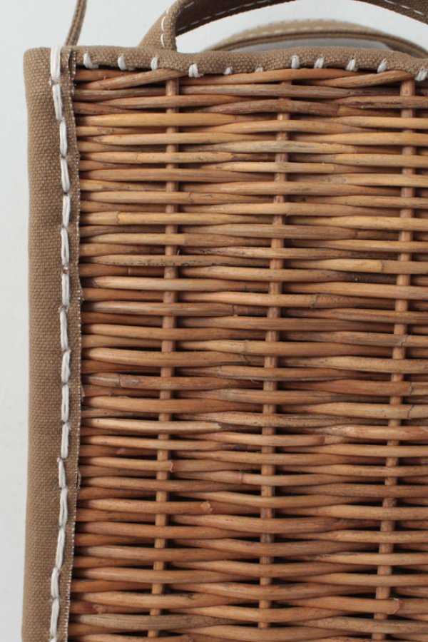 画像7: キャンバス・カゴ袋ショルダー（BG）