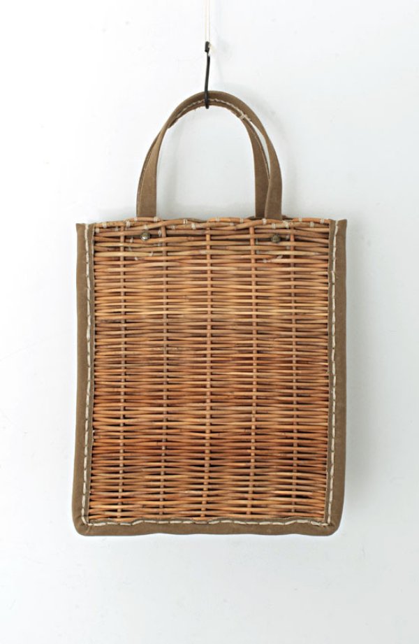 画像4: キャンバス・カゴ袋ハンド（BG）