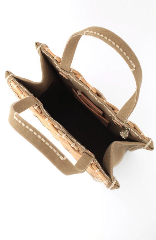 画像8: キャンバス・カゴ袋ハンド（BG）