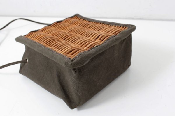 画像6: キャンバス・カゴ袋ショルダー(KH)