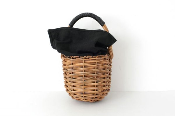 画像4: ブライドル ウィング ラウンド バスケット (BK)