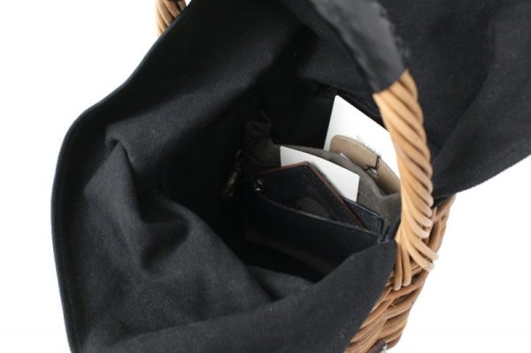 画像13: ブライドル ウィング ラウンド バスケット (BK)