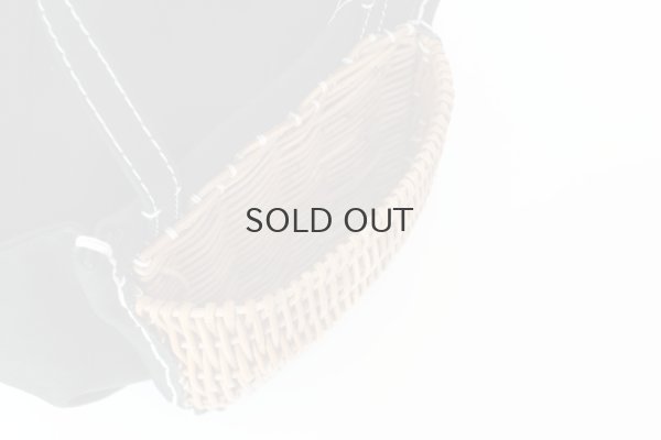 画像5: キャンバス・カゴポケット付トート (14525:BK)