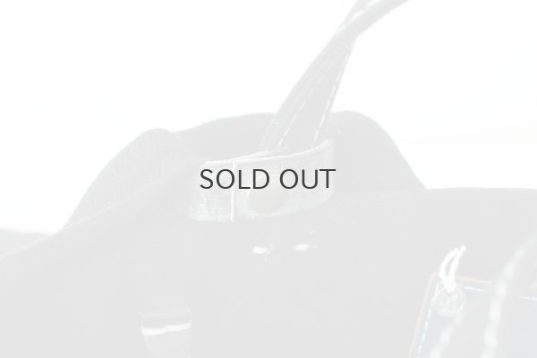 画像8: キャンバス・カゴポケット付トート (14525:BK)