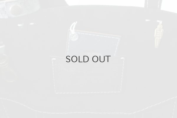 画像9: キャンバス・カゴポケット付トート (14525:BK)