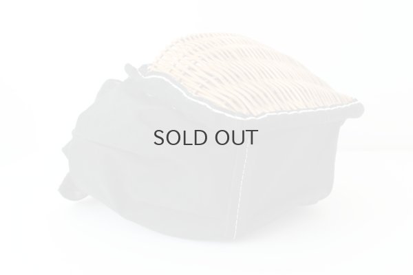 画像4: キャンバス・カゴポケット付トート (14525:BK)