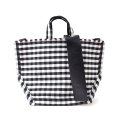 ギンガム・PVC・Y字トート (BK:16538)