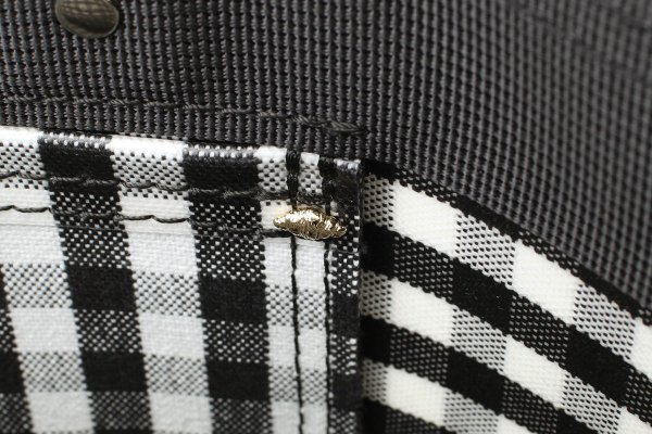 画像14: ギンガム・PVC・Y字トート (BK:16538)