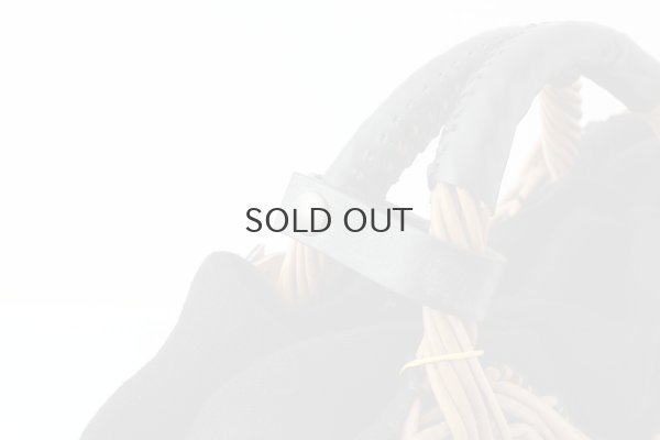 画像8: カゴ袋 キャンバス・扇トート (BK)