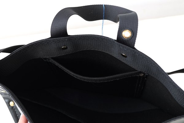 画像12: 6号キャンバス PVC・Y字トート (16537:BKBK)