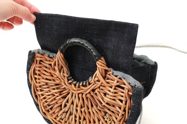 画像11: デニム・扇トートミニ (15580:BL)