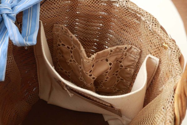 画像13: バケツ with ストライプボーダーレース (15570:BL)