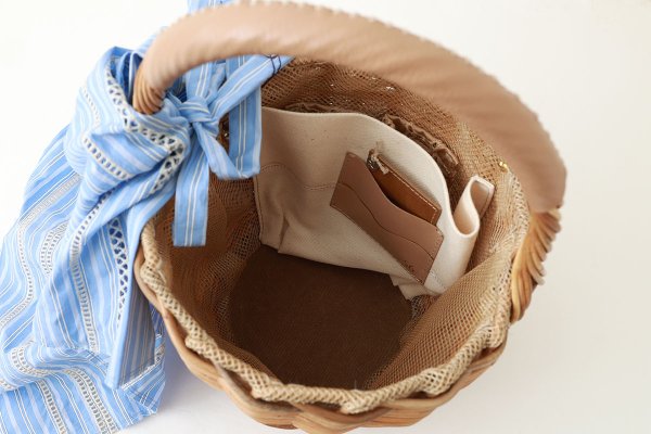 画像10: バケツ with ストライプボーダーレース (15570:BL)