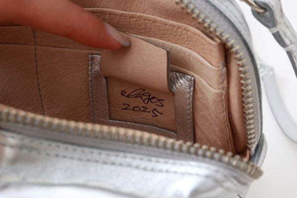 画像10: 別注!! メタリックレザー リボンポシェット (SV）