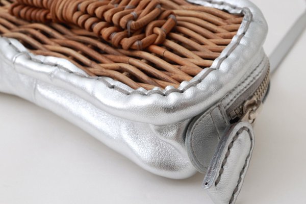 画像12: 別注!! メタリックレザー リボンポシェット (SV）