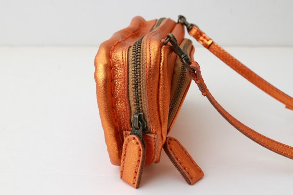 画像5: 別注!! メタリックレザー リボンポシェット (OR）